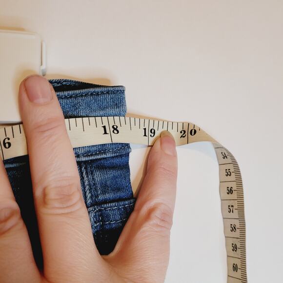 Soft Surroundings womens two tone light and dark blue straight leg jeans size 16 - Picture 9 of 11